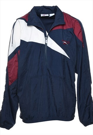 VINTAGE REEBOK QUARTER-ZIP 1990S NYLON JACKET - M