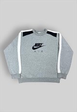 Vintage Nike Air Spellout Sweatshirt in Grey