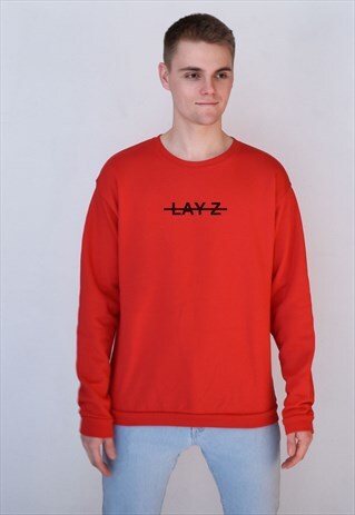 RED LAY-Z SWEATSHIRT