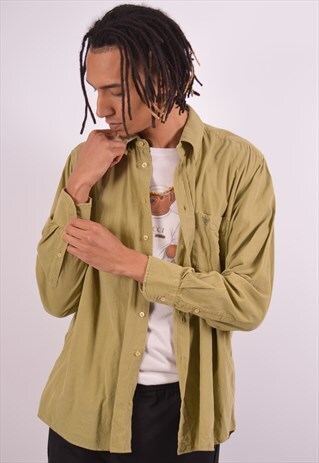 VINTAGE AVIREX CORDUROY SHIRT KHAKI