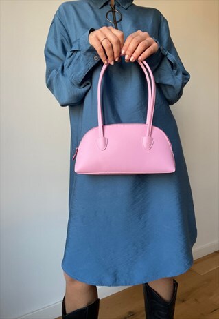 ECO LEATHER PINK BABY BAG