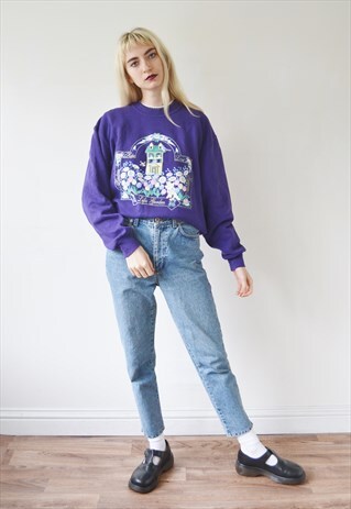 VINTAGE SPRING JUMPER FLORAL SWEATSHIRT