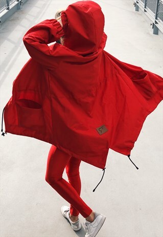 WARM WINTER COAT / PARKA IN RED COLOUR
