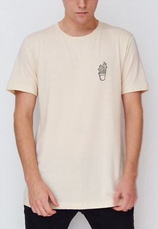 BEIGE CACTUS T-SHIRT