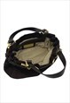 VINTAGE 90'S STYLE BROWN SUEDE HANDBAG