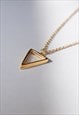 TRIANGLE NECKLACE FOR MEN GOLD CHAIN GEOMETRIC GIFT FOR HIM