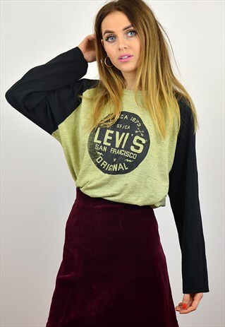 VINTAGE 90S LEVI PRINTED LONG SLEEVE T SHIRT