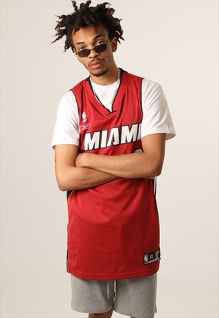 VINTAGE REEBOK NBA MIAMI HEAT BASKETBALL TOP