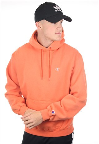 VINTAGE CHAMPION USA SMALL LOGO HOODIE SWEATSHIRT