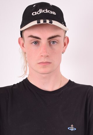 ADIDAS MENS VINTAGE CAP ONE SIZE BLACK 90S
