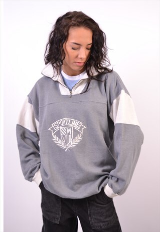 VINTAGE SWEATSHIRT JUMPER GREY