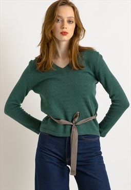 Jil Sander Sweater Deep Green Sweater Knitted Large 7524