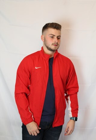 red nike tracksuit top
