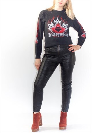 SLIM FIT TAILORED LEATHER TROUSERS