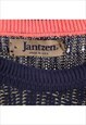 VINTAGE 90'S JANTZEN JUMPER / SWEATER KNITTED CREWNECK NAVY