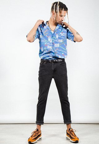VINTAGE 80S LEVI'S SLIM JEANS BLACK / 0210
