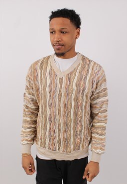 Vintage Men's Norm Thompson Coogi Style V-Neck Sweater