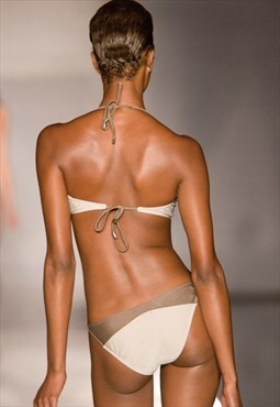 Savage Color-block Bikini BOTTOM- Grey