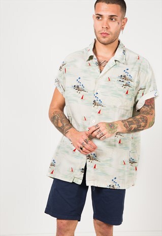 VINTAGE 80S HAWAIIAN SHIRT / S1662