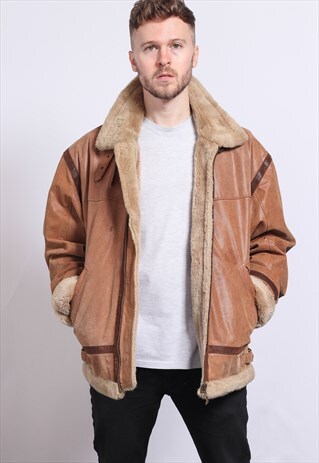 VINTAGE LEATHER AVIATOR JACKET