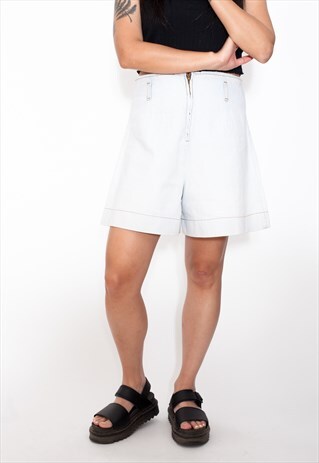 VINTAGE 90S LIGHT BLUE DENIM SHORTS ID:6293