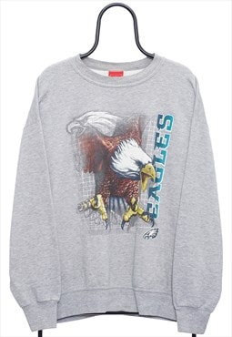 Vintage NFL Philadelphia Eagles Grey Sweatshirt Mens