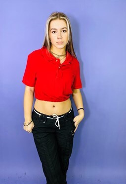 Vintage 90s Ralph Lauren Reworked Cropped Polo