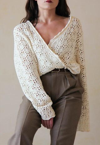 CREAM KNIT CARDIGAN
