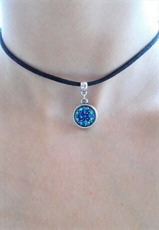 DRUZY CHOKER - BLACK SUEDE CHOKER