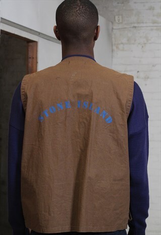 RARE VINTAGE STONE ISLAND 'LIFE SAVER' REFLECTIVE VEST