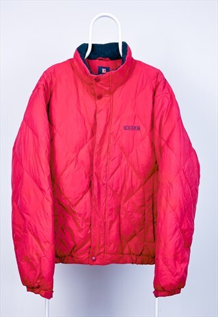 VINTAGE RALPH LAUREN CHAPS PUFFER JACKET RED XL