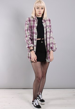 VINTAGE CHECK FLANNEL SHIRT