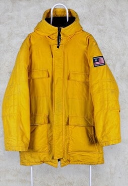 Vintage Ralph Lauren Polo Jeans Parka Jacket Yellow Large