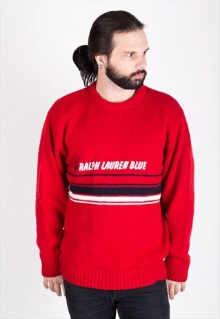 VINTAGE POLO RALPH LAUREN KNITTED JUMPER