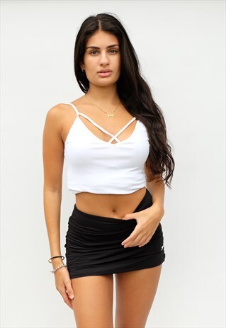 VINTAGE VEST TOP, WHITE