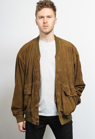 VINTAGE SUEDE BOMBER JACKET