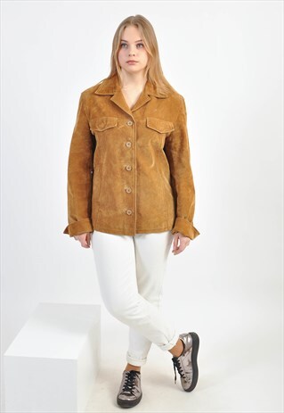 VINTAGE 90S SUEDE LEATHER JACKET