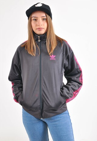VINTAGE ADIDAS TRACK JACKET IN GREY