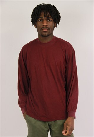 VINTAGE MAROON LONG SLEEVE TSHIRT