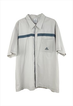 Vintage Adidas Shirt in Beige XL