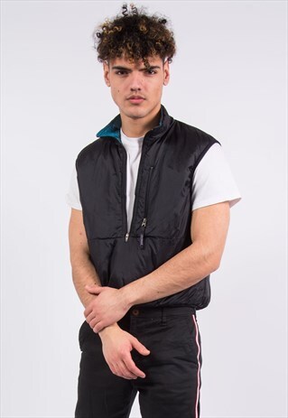PATAGONIA BLACK GILET BODY WARMER 1/4 ZIP
