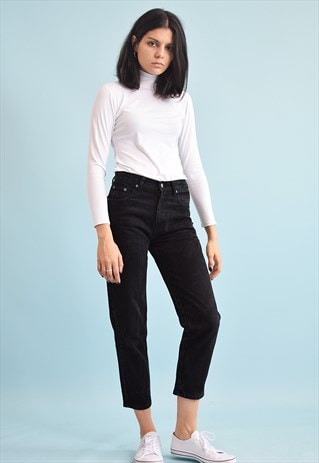 90'S RETRO REGULAR WAIST DENIM STRAIGHT JEANS
