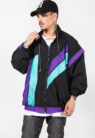 VINTAGE 80S ELLESSE SHELL SPORT JACKET / S1506