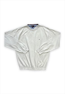 Vintage Tommy Hilfiger jumper white knit