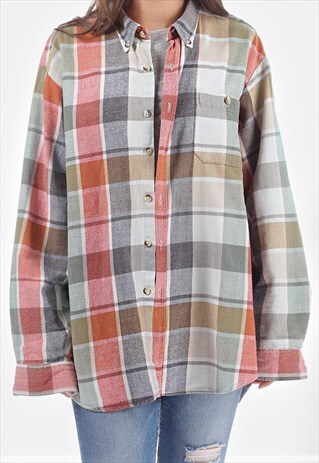 VINTAGE PLAID FLANNEL SHIRT