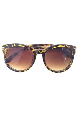 Classic Oversized Yellow Leopard Sunglasses