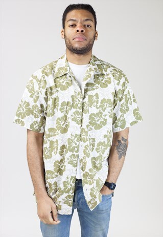 VINTAGE 90S FLOWER PATTERNED SHIRT
