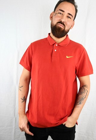 VINTAGE RED NIKE POLO
