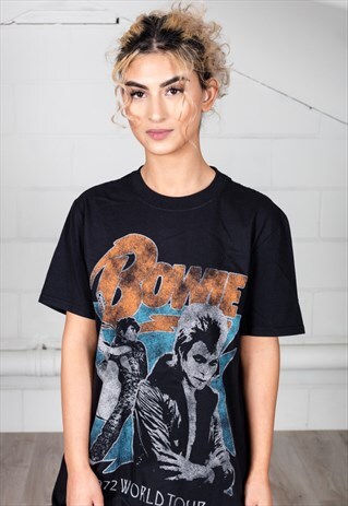 DAVID BOWIE 1972 WORLD TOUR UNISEX T-SHIRT