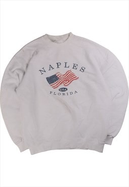 Vintage 90's Naples Sweatshirt Naples USA Heavyweight